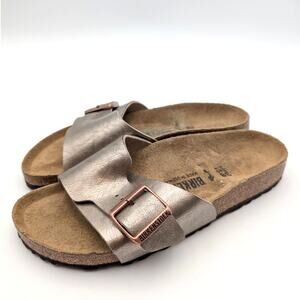 Birkenstock Catalina Birko-Flor Sandals Unisex Graceful Taupe Size USW7/M5 EU38